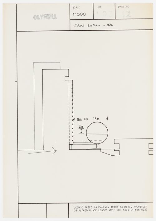 Olympia: short section of site