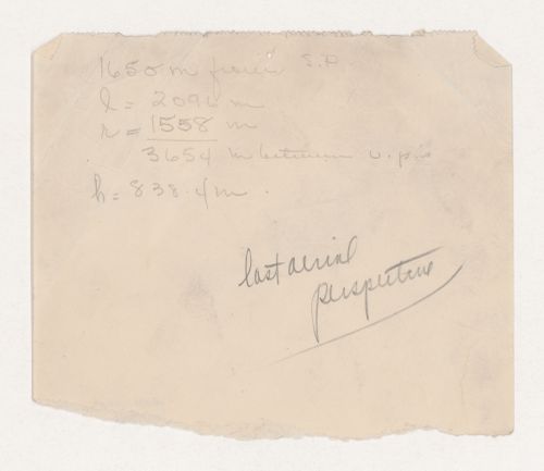 Calculations, probably for Illinois Institute of Technology