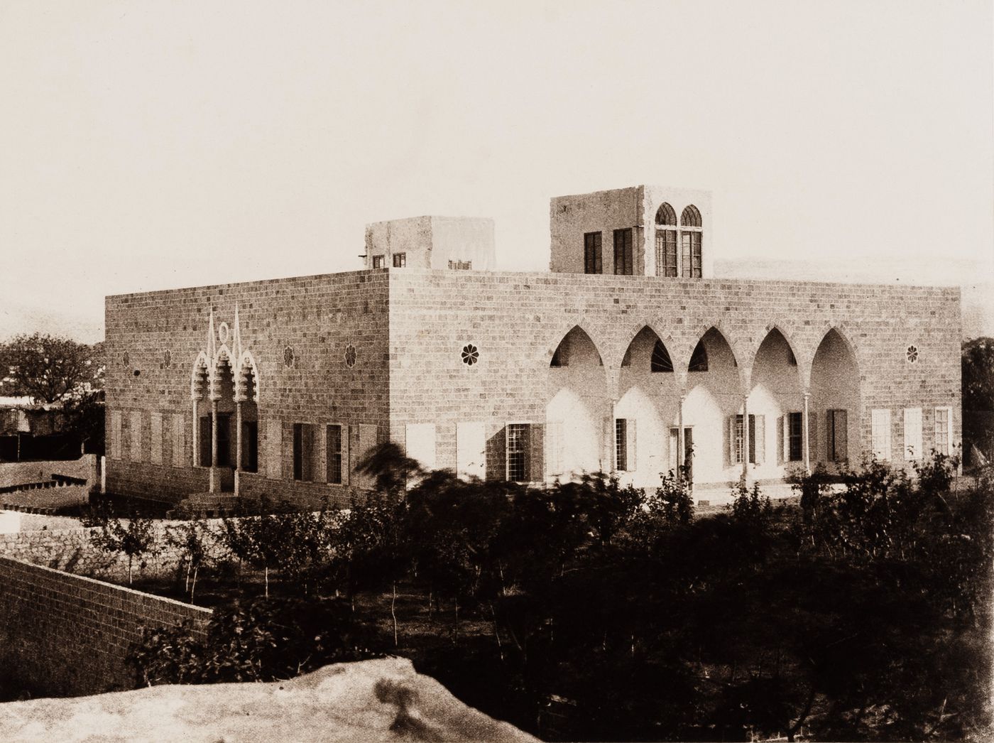 View of the Consulate General of France, Beirut, Ottoman Empire (now in Lebanon)