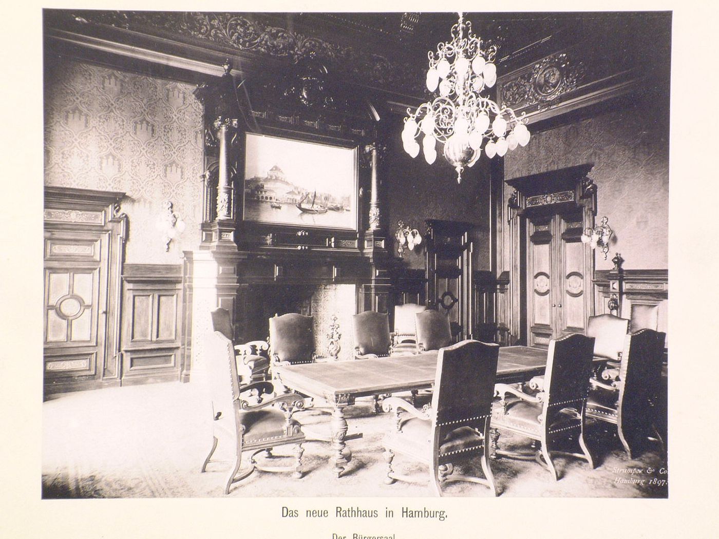 Das Neue Rathhaus in Hamburg DerBürgersaal