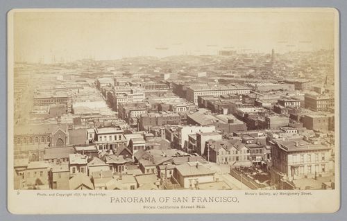 Section 6 of 11 of Panorama of San Francisco, from California Street Hill, California