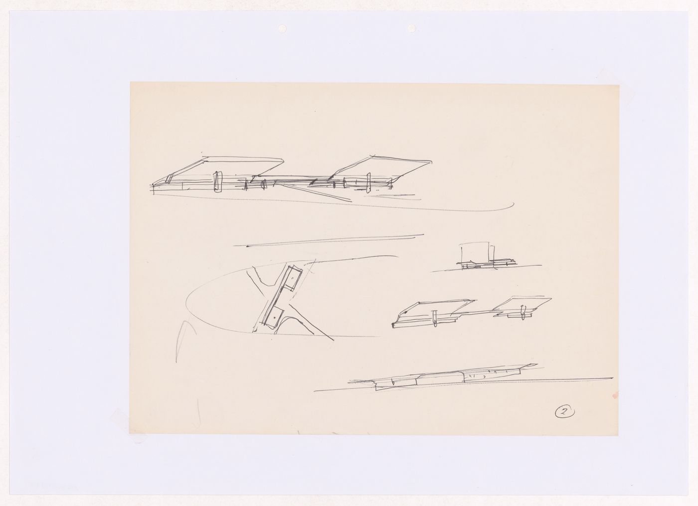 Sketches for Posto de abastecimento da SACOR, Matosinhos, Portugal
