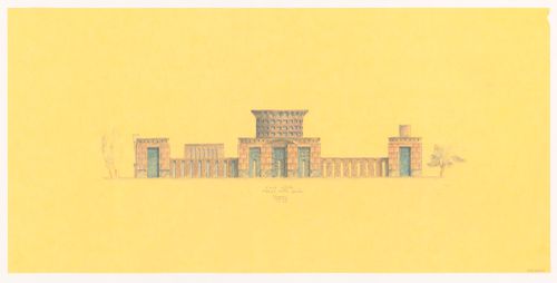 Elevation for Visual Arts Centre, Ohio State University