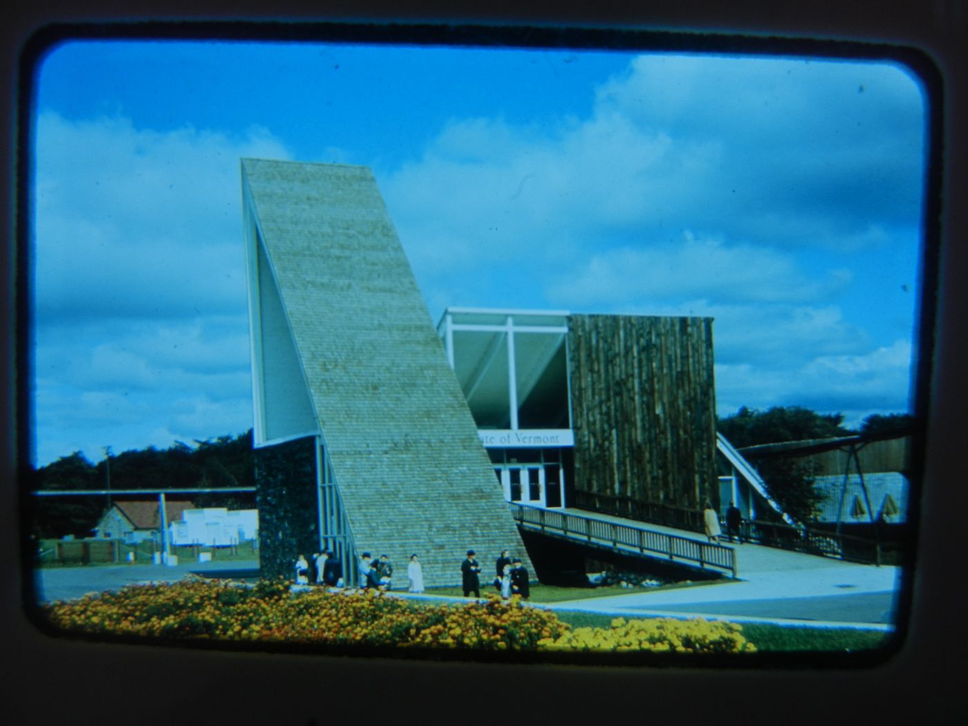 View of the Vermont's Pavilion, Expo 67, Montréal, Québec