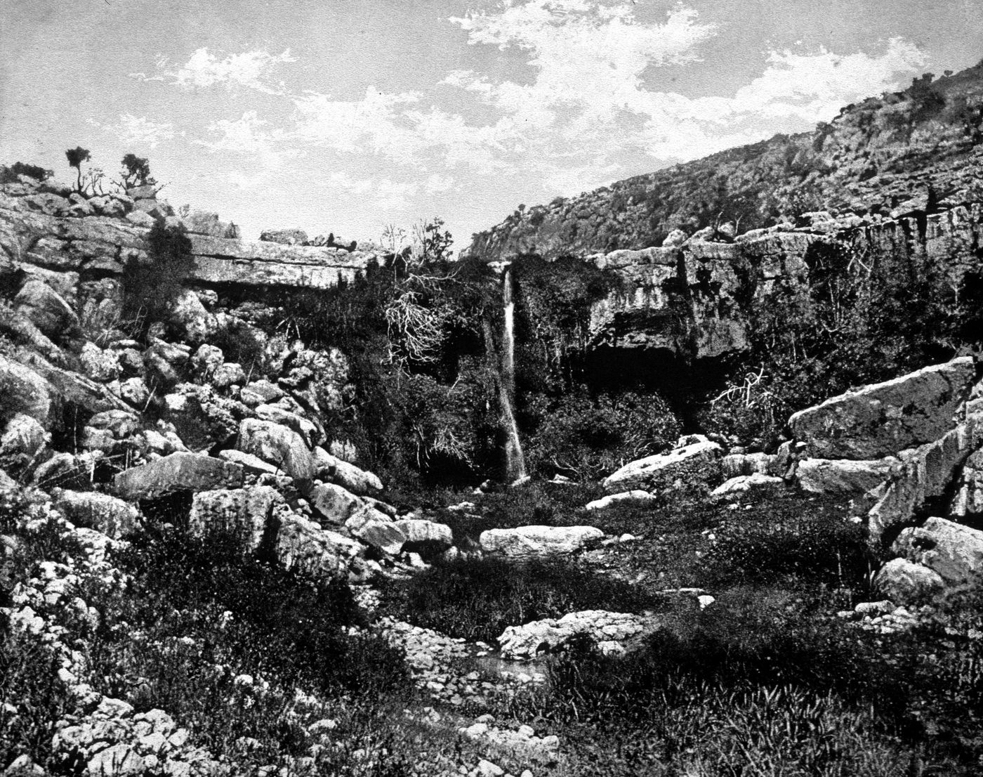 View of an archeological site near the Dead Sea, Israel