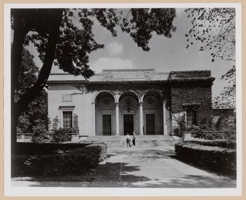 View of the principal façade of the William L. Clements Library, 909 South University Avenue, University of Michigan, Ann Arbor, Michigan