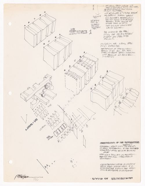 Sketches for House I, Princeton, New Jersey