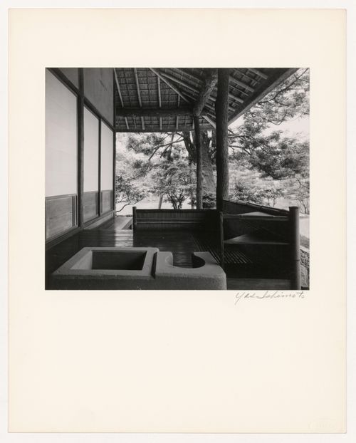 View of the Pantry (also known as the Preparation Space for the Tea Ceremony) and the veranda of the Shokintei, Katsura Rikyu (also known as Katsura Imperial Villa), Kyoto, Japan