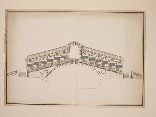Elevation of the Rialto Bridge, Venice