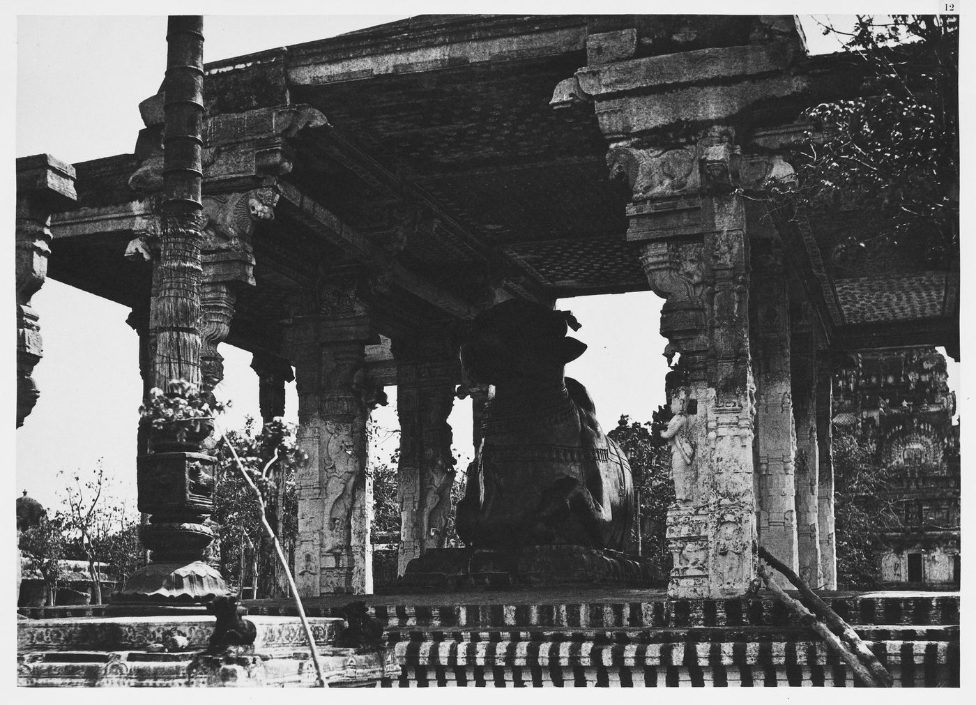 Tanjore.  Great pagoda, entrance looking outwards.