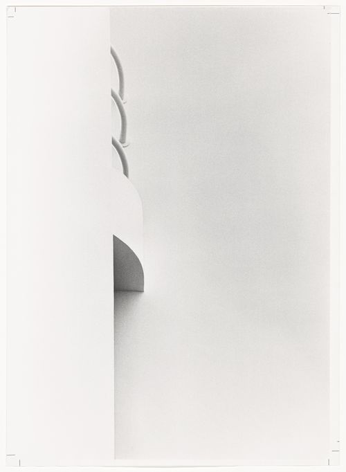Kislevitz Residence, abstract architectural view with three railings, West Hampton Beach, New York
