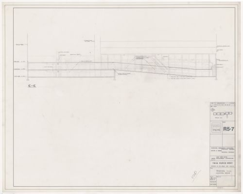 Parking deck section for Twin Parks West, Site R5-7, Bronx, New York