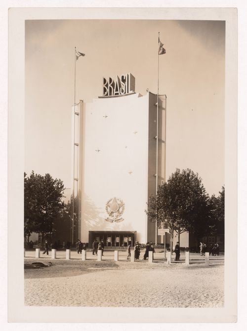 View of Brazil's pavilion, 1937 Exposition internationale, Paris, France