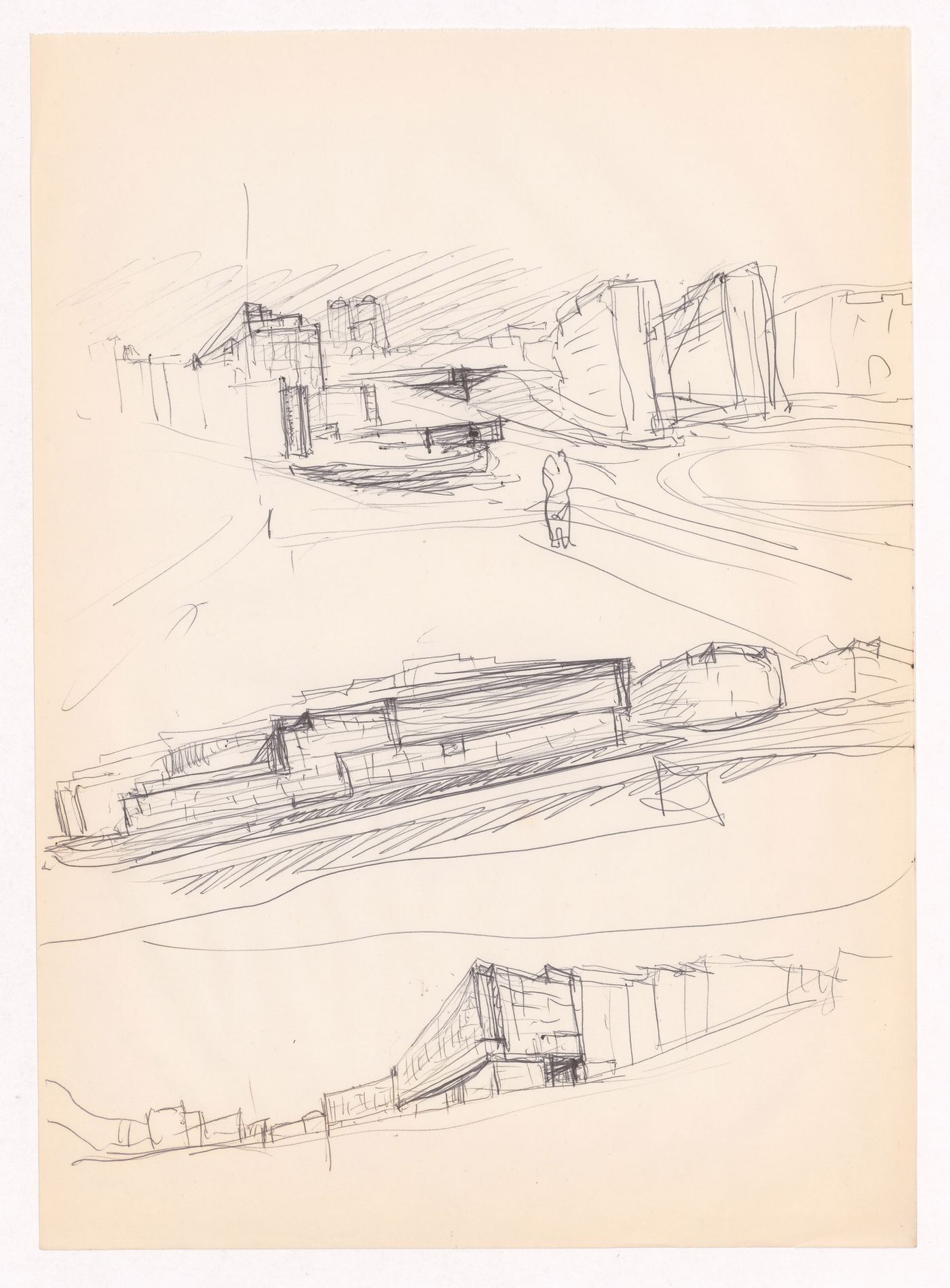 Sketch perspectives for Edifício de Escritórios na Av. D. Afonso Henriques, Porto, Portugal