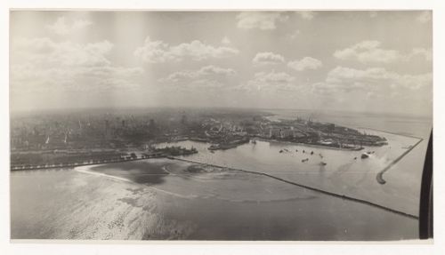 Reference photograph of aerial view of Rio de la Plata for Cruz en el Rio de la Plata, Buenos Aires, Argentina