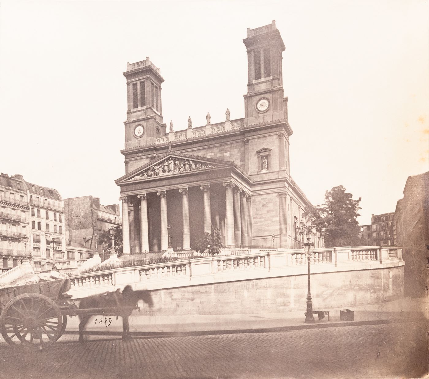 Plate from album ''Buildings, parks and streets of Paris, Versailles and environs, France''