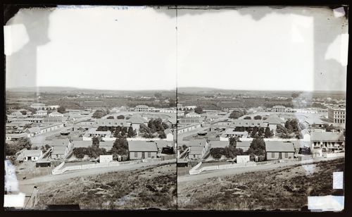 Stereograph overlooking Santa Clara Valley, California, United States of America