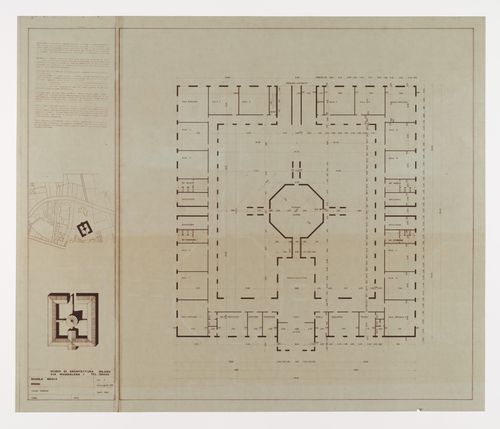 Ground floor plan, Scuola Media Inferiore in località Crocione nel Comune di Broni, Italy