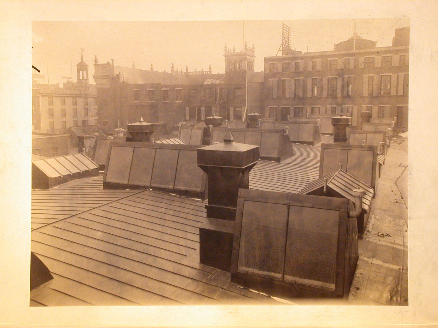 Exterior roof of an unknown building, Philadelphia, Pennsylvania