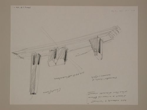 Conceptual sketch for tribute elements, The Canadian Tribute to Human Rights, Ottawa, Ontario