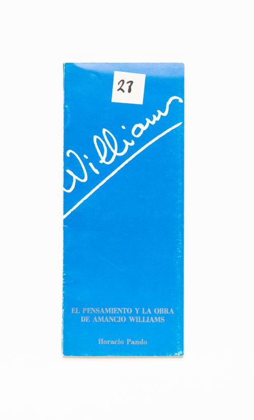 Leaflet "El pensamiento y la obra de Amancio Williams" by Horacio Pando