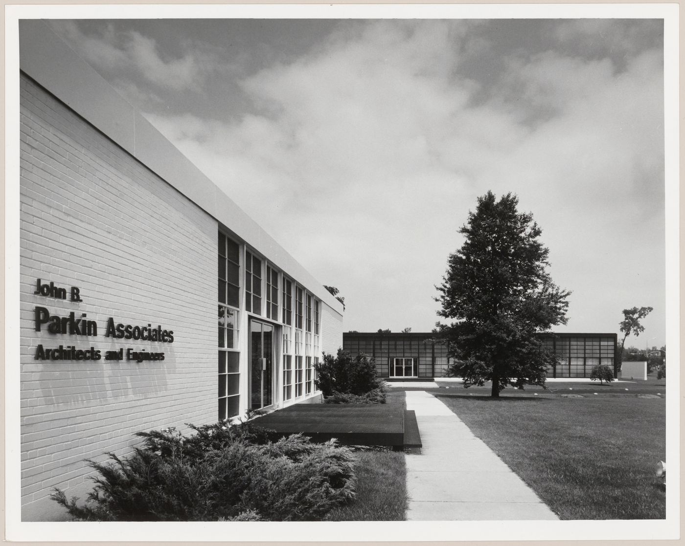 Exterior view of John B. Parkin Associates office building at 1500 Don Mills Road