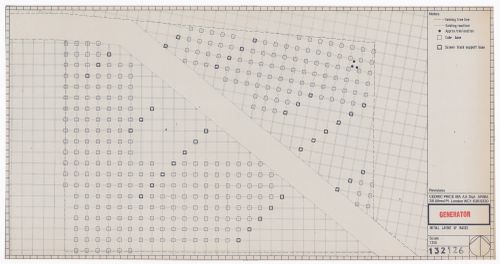 Generator project, White Oak Plantation, Yulee, Florida: site plan showing initial layout of bases