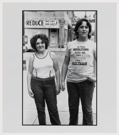 Portrait of Teenager wearing a Three Mile Island T-Shirt, Main Street East and Spruce, Middletown, Pennsylvania