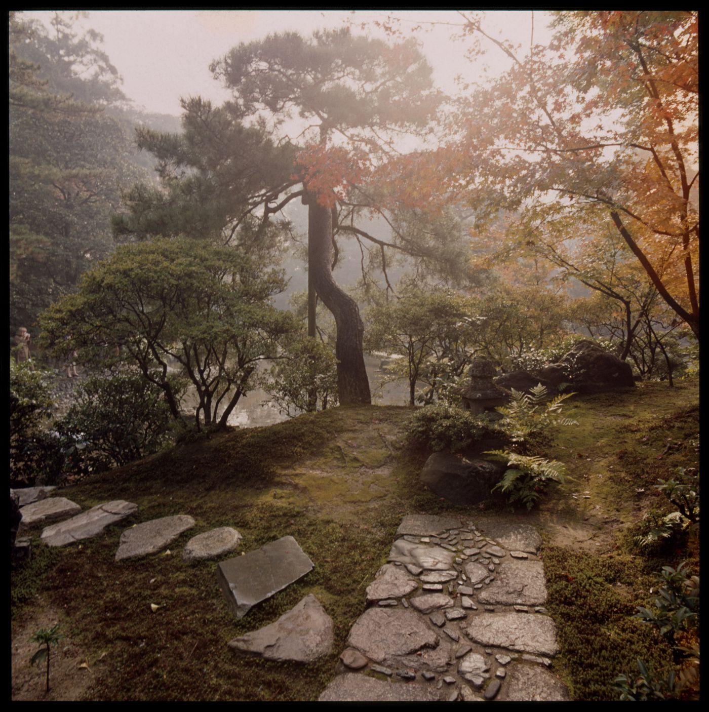 View of grounds at Katsura Imperial Villa, Kyoto, Japan