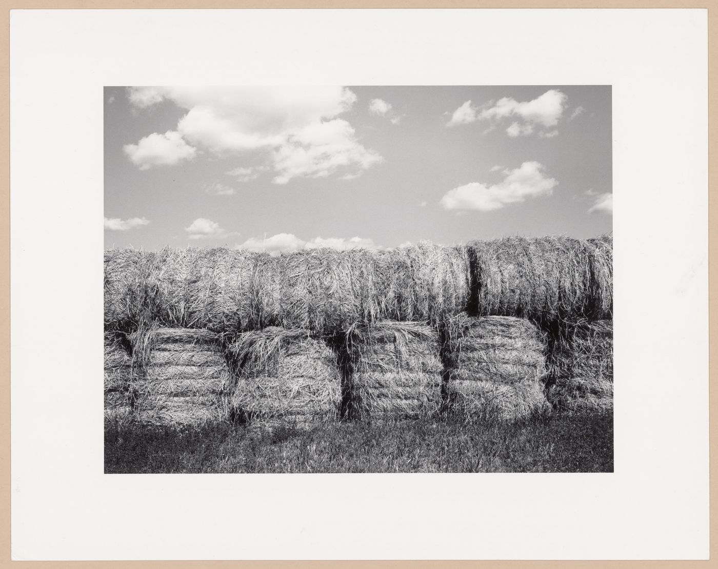 Bales of hay, Hwy. 34, Indian Spring, Saskatchewan, from the series The Forms of Canadian Industrial Architecture