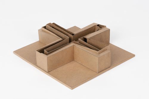 Study model for the installation "Cities of Artificial Excavation"