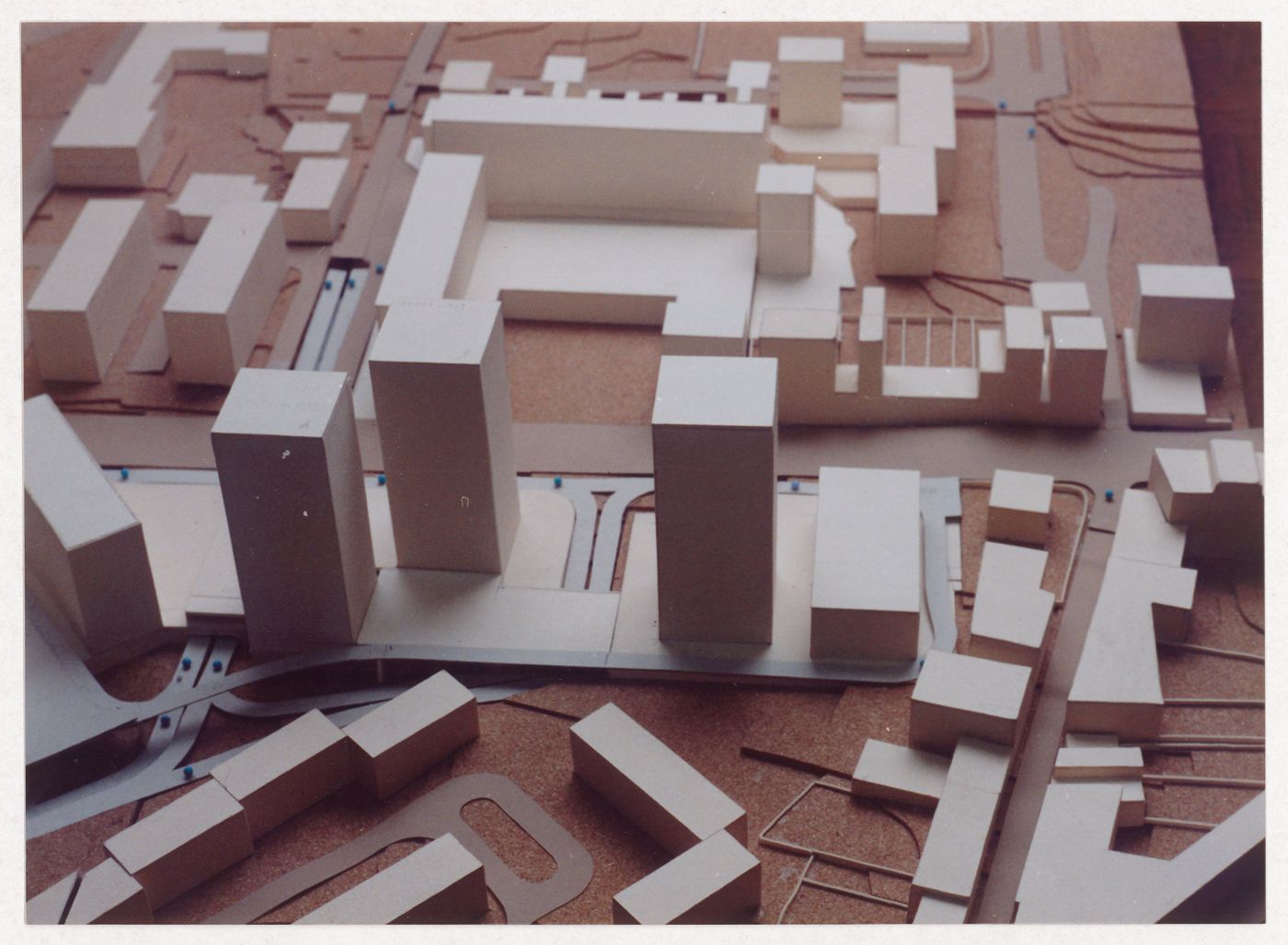 View of model for Habitações e Comércio EURO Centre, Porto, Portugal