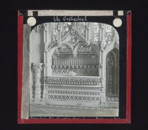 View of a tomb in Ely Cathedral, Ely, Cambridgeshire, England