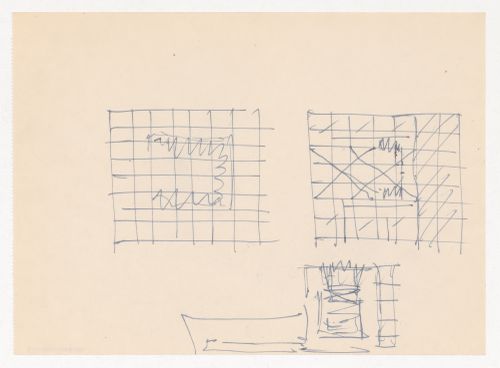 Sketch plans for campus buildings for Illinois Institute of Technology