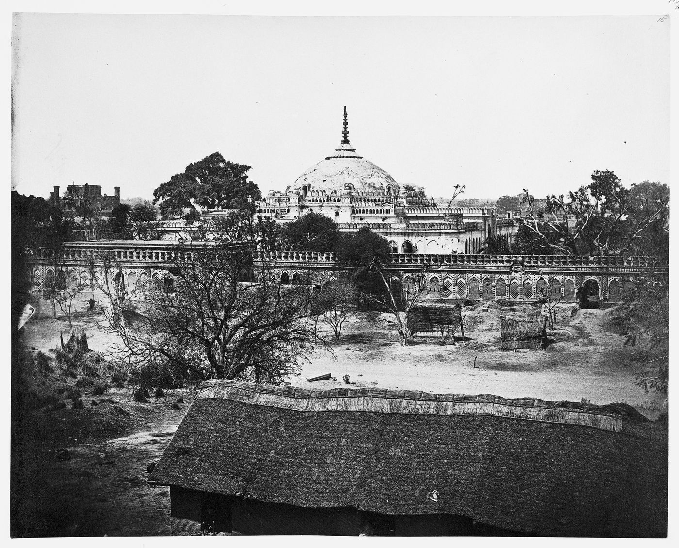Distant view of the Shah Najaf (also known as Najuf Ashruf or the Mausoleum of King Ghazi-ud-Din Haidar), Lucknow, India
