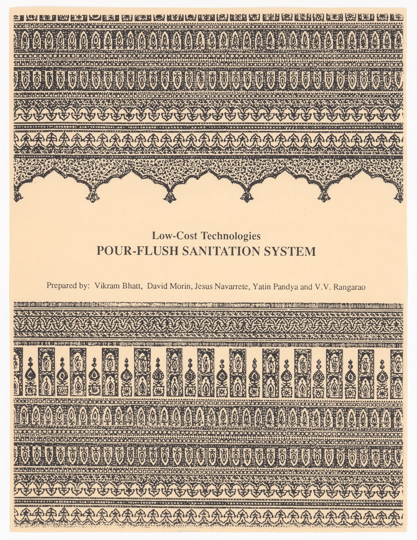 Guide booklet "Package 5: Low-cost Technologies: Pour-Flush Sanitation System" for the Human Settlement Training Packages