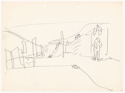 Sketch perspective for Galeria do Antiquário, Campo Alegre, Porto, Portugal