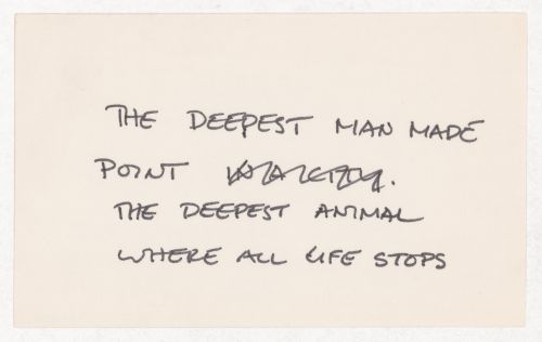 The deepest man made point [in a city.]...