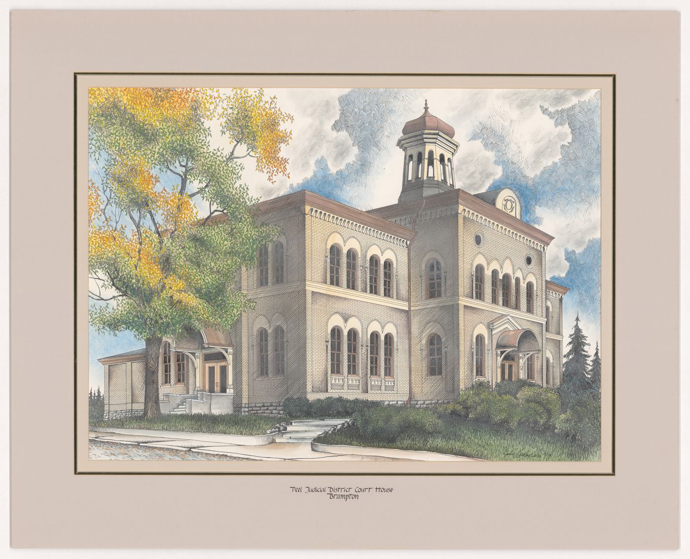 Peel Judicial District Court House, Brampton, from Court Houses in Ontario