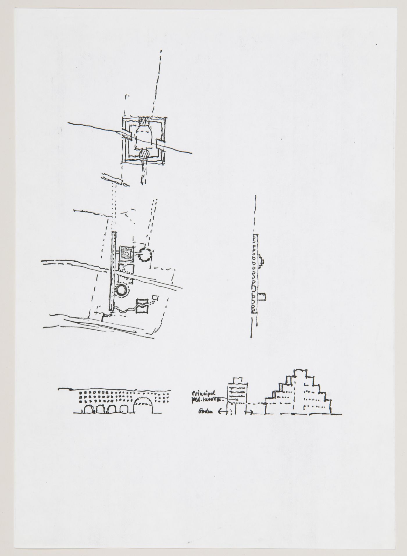 Administrative and Business Centre, Florence, Italy: sketches