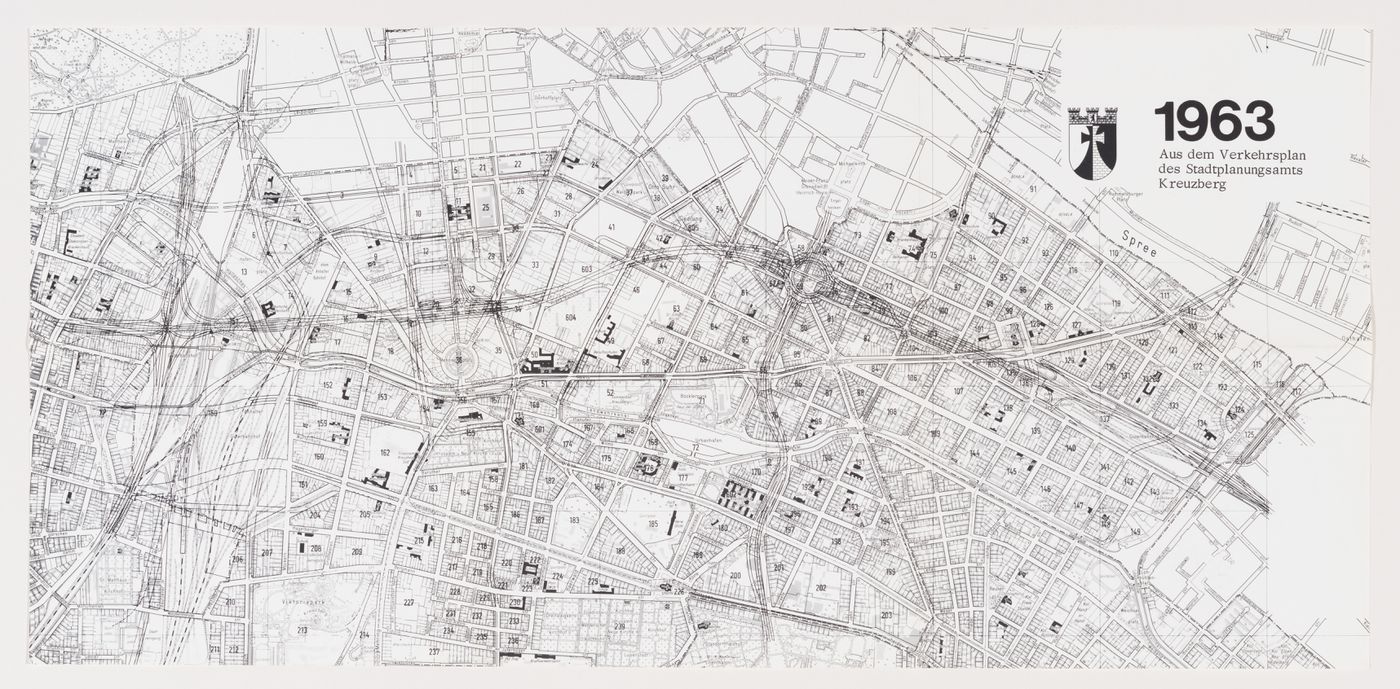 Aus dem Verkehrsplan des Stadtplanungsamts Kreuzberg [From the circulation plan of the city planning office Kreuzberg], Block 121, Berlin