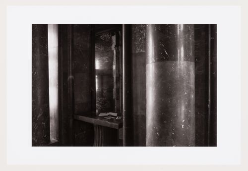 Detail of nook in main stairway, National and University Library, Ljubljana, Slovenia