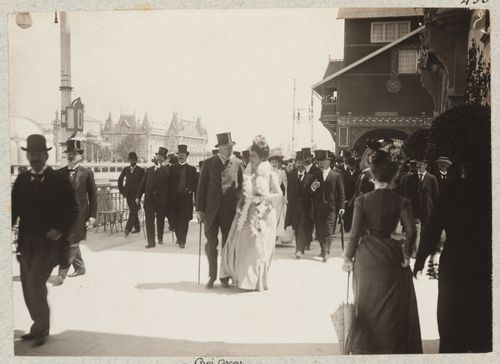 Roi Oscar de Suède en ballade, Exposition Universelle de 1900, Paris