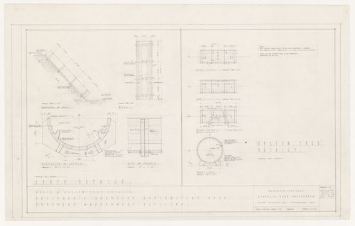 Details for chute and hollow tree for Children's Creative Centre Playground, Canadian Federal Pavilion, Expo '67, Montréal, Québec