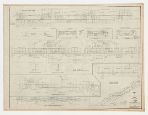 Détails des poutres, Imprimerie Nationale du Canada, Hull, Québec, Canada