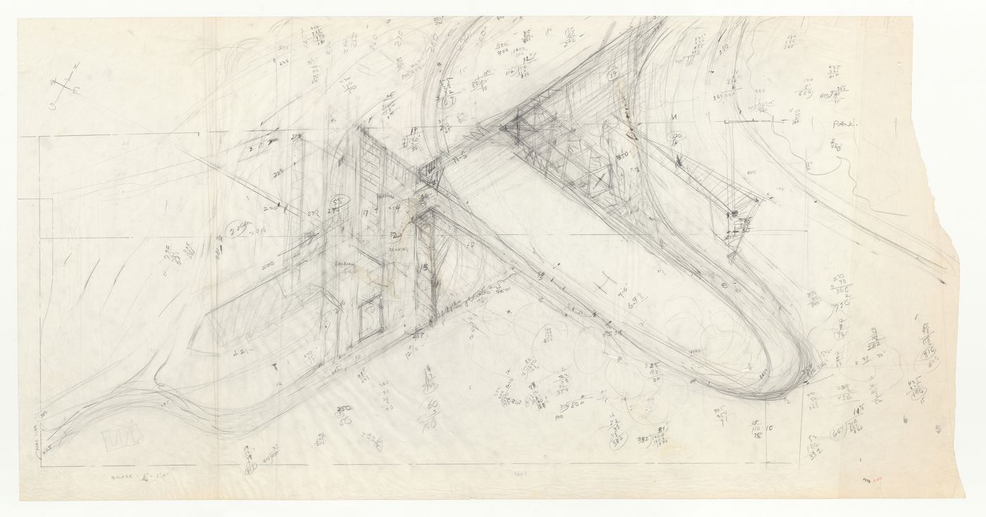 Swedenborg Memorial Chapel, El Cerrito, California: Conceptual sketch site plan