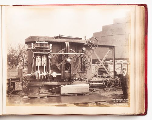 View of the Forth Bridge under construction, Firth of Forth, Scotland, United Kingdom