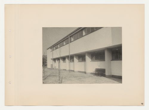 Exterior view of the southeast wing of the Budge Foundation Old People's Home, Frankfurt am Main, Germany