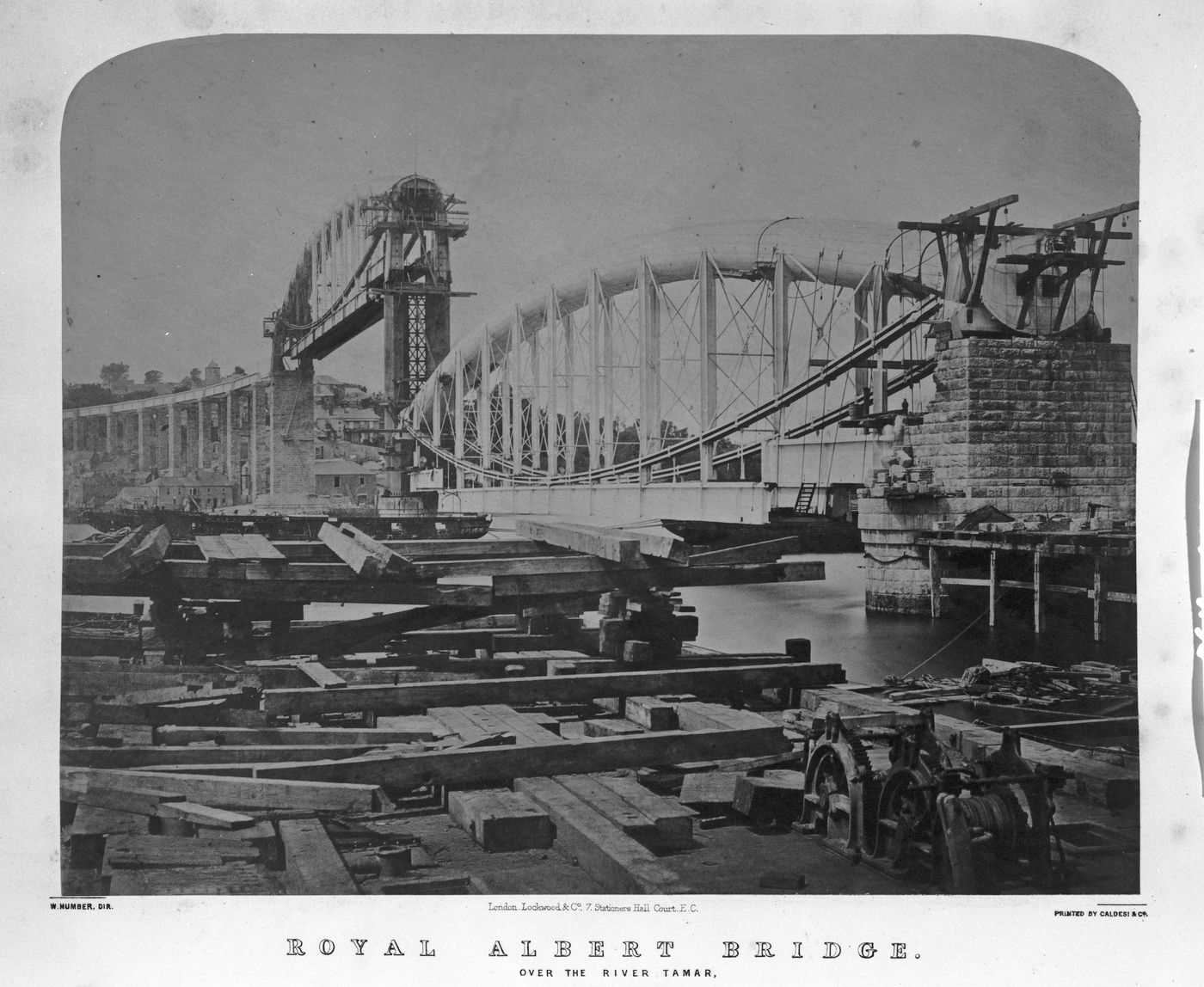 Royal Albert Bridge over the River Tamar, Saltash, England