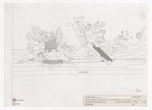 Plan for Restaurante para a Piscina de Mares, Leça da Palmeira, Portugal